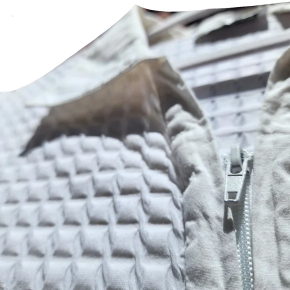 Selene Sport Vintage 90s White Zip up Blouse Size XL - Picture 5 of 8